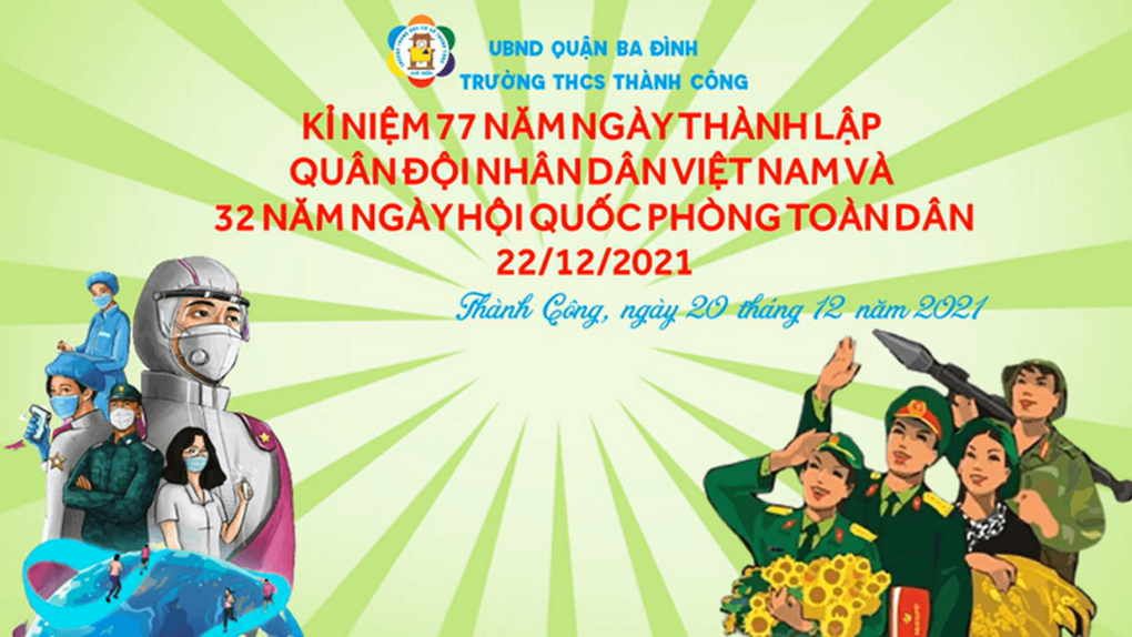 Chương trình kỉ niệm 22/12 - Học sinh trường THCS Thành Công được tiếp lửa yêu nước qua giáo dục truyền thống cách mạng