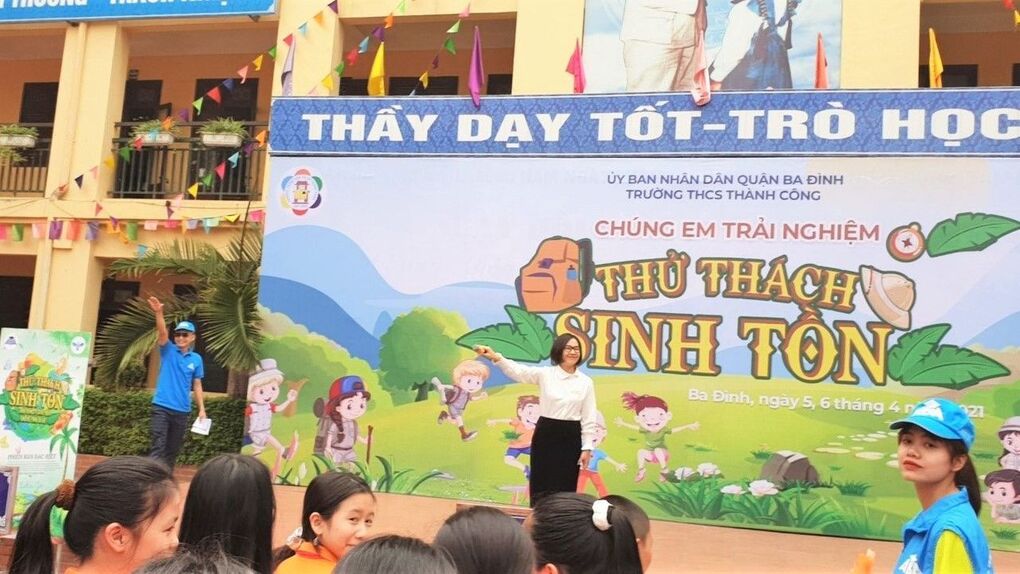Bổ ích – Sôi nổi buổi trải nghiệm Thử thách sinh tồn
