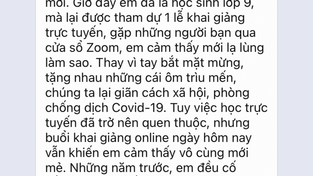Dư âm về ngày khai trường đáng nhớ của chúng em…