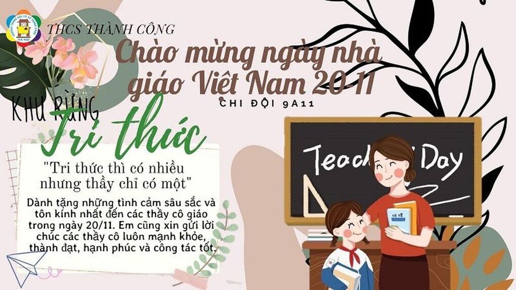 Kết quả 5 nội dung thi đua chào mừng ngày kỉ niệm nhà giáo Việt Nam 20/11 năm học 2021- 2022 của trường THCS Thành Công.