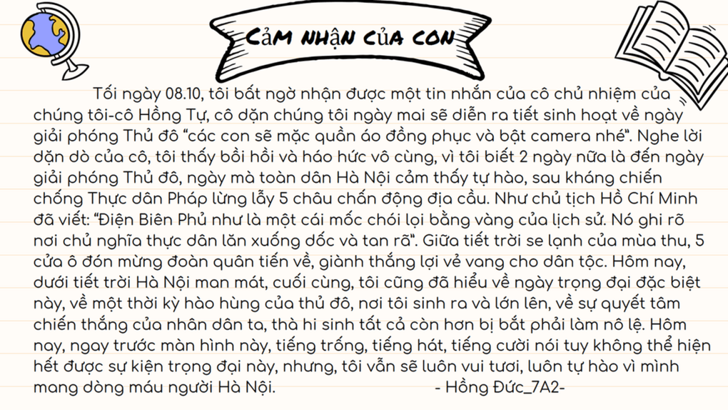 Một tiết học đáng nhớ…!