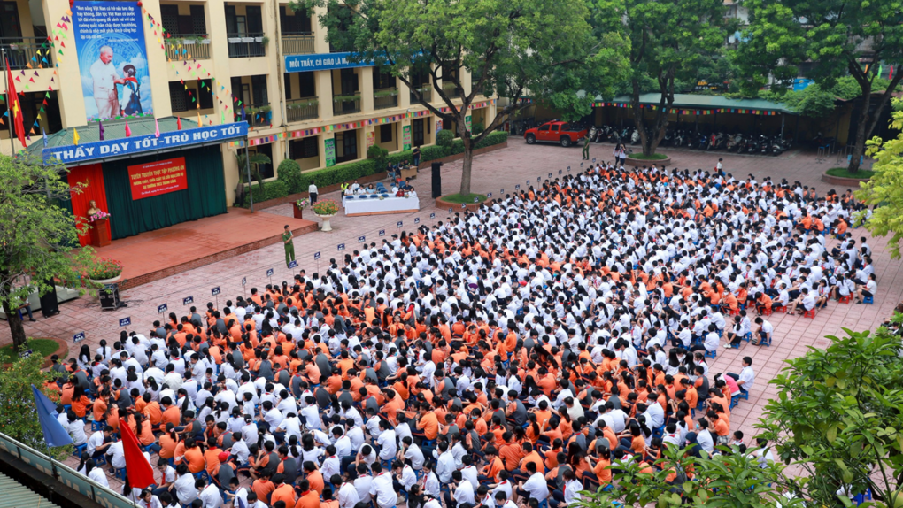 Trường THCS Thành Công tổ chức tuyên truyền, thực tập phương án phòng cháy, chữa cháy và cứu nạn cứu hộ