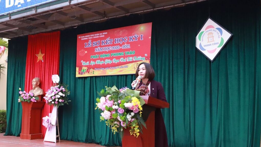 Trường THCS Thành Công trang trọng tổ chức lễ sơ kết học kì I năm học 2020 – 2021