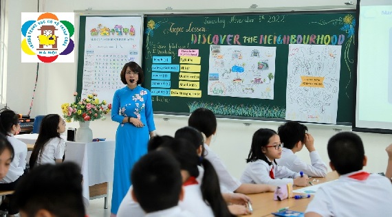 Giáo viên trường THCS Thành Công thực hiện tiết chuyên đề cấp Quận môn Tiếng Anh