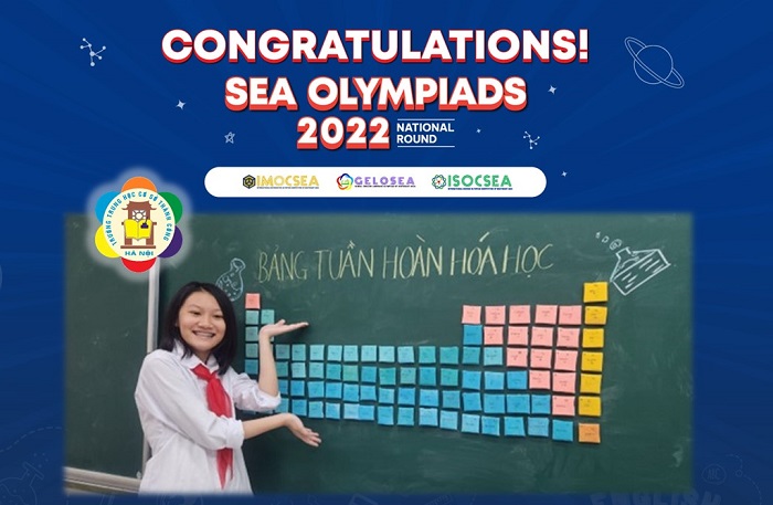 Học sinh trường THCS Thành Công, quận Ba Đình đạt thành tích cao tại Kỳ thi Olympic Toán, Tiếng Anh, Khoa học Đông Nam Á SEA 2022.