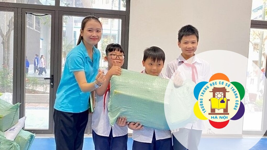 Liên đội THCS Thành Công tham gia hội thu kế hoạch nhỏ đợt I