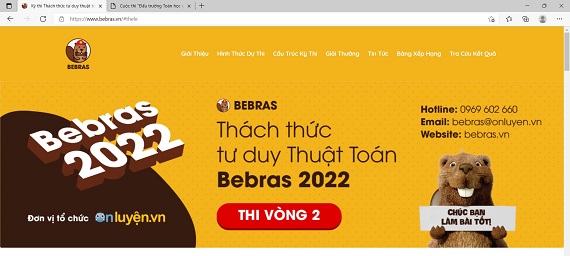 Trải nghiệm thú vị với kì thi "Thách thức tư duy Thuật Toán Bebras 2022"