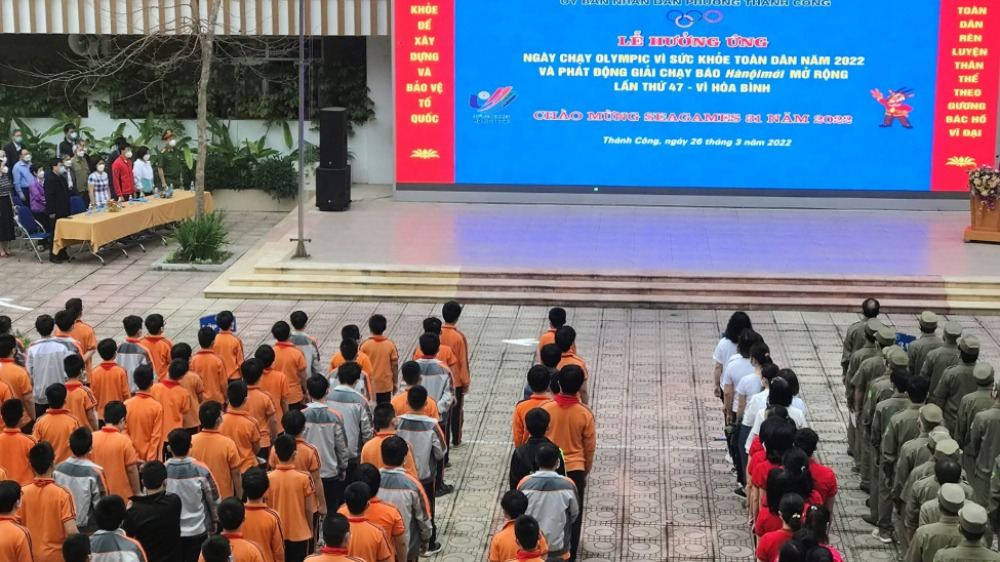 Trường THCS Thành Công hướng tới Ngày Thể thao Việt Nam 27/3