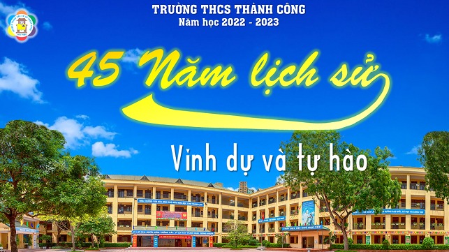Thầy và trò trường THCS Thành Công cùng hướng tới năm học 2022 - 2023