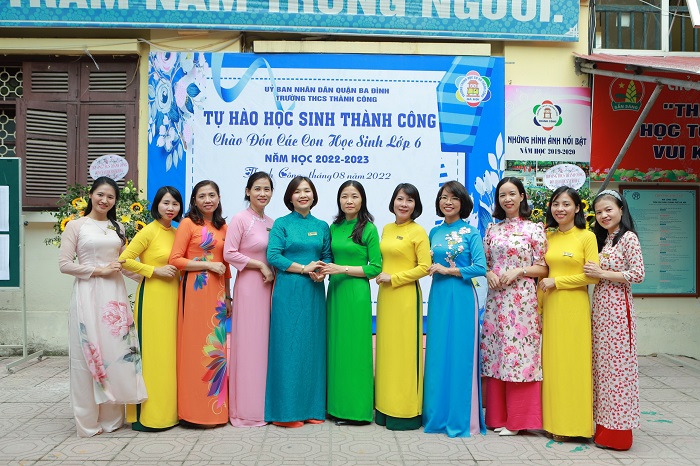 Trường THCS Thành Công hân hoan chào đón các con học sinh khối 6 đến trường
