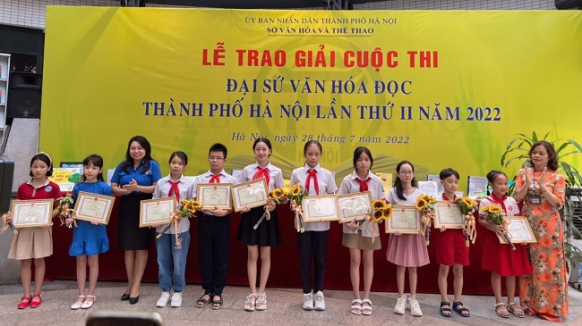 Học sinh trường THCS Thành Công đạt giải cuộc thi “Đại sứ văn hóa đọc”  năm 2022