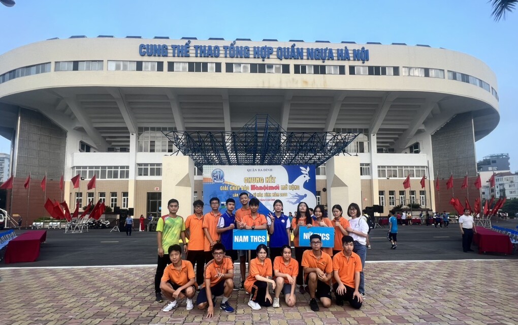 Thầy và Trò trường THCS Thành Công tham gia Chung kết Giải chạy báo Hà Nội mới mở rộng lần thứ 47 – Vì hòa bình quận Ba Đình năm 2022.