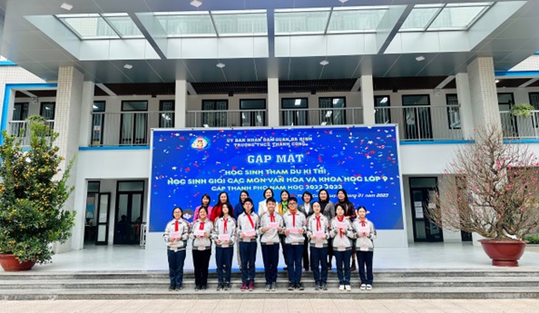 Trường THCS Thành Công gặp mặt đội tuyển học sinh giỏi dự thi cấp Thành phố