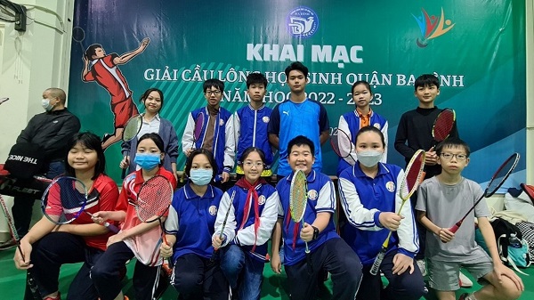 Học sinh trường THCS Thành Công tham gia các giải đấu thể thao cấp quận