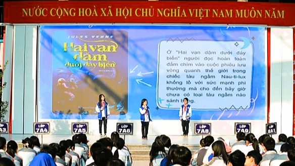 Lớp 6A4 với chương trình “Mỗi tuần một câu chuyện đẹp, một cuốn sách hay, một tấm gương sáng”