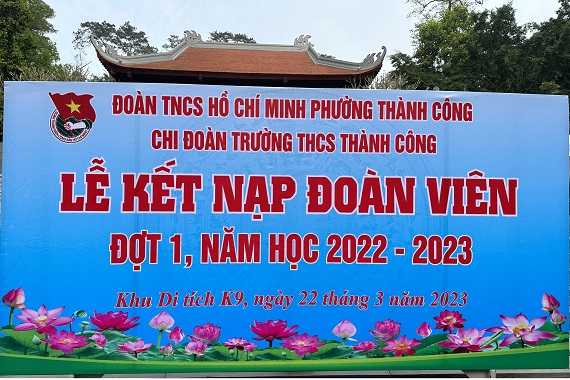 Lễ kết nạp Đoàn đáng nhớ