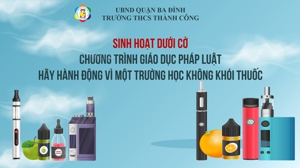 Bảo vệ sức khỏe, bảo vệ môi trường: Bài học quý từ chương trình giáo dục pháp luật “Hãy hành động vì một trường học không khói thuốc” của trường THCS Thành Công.