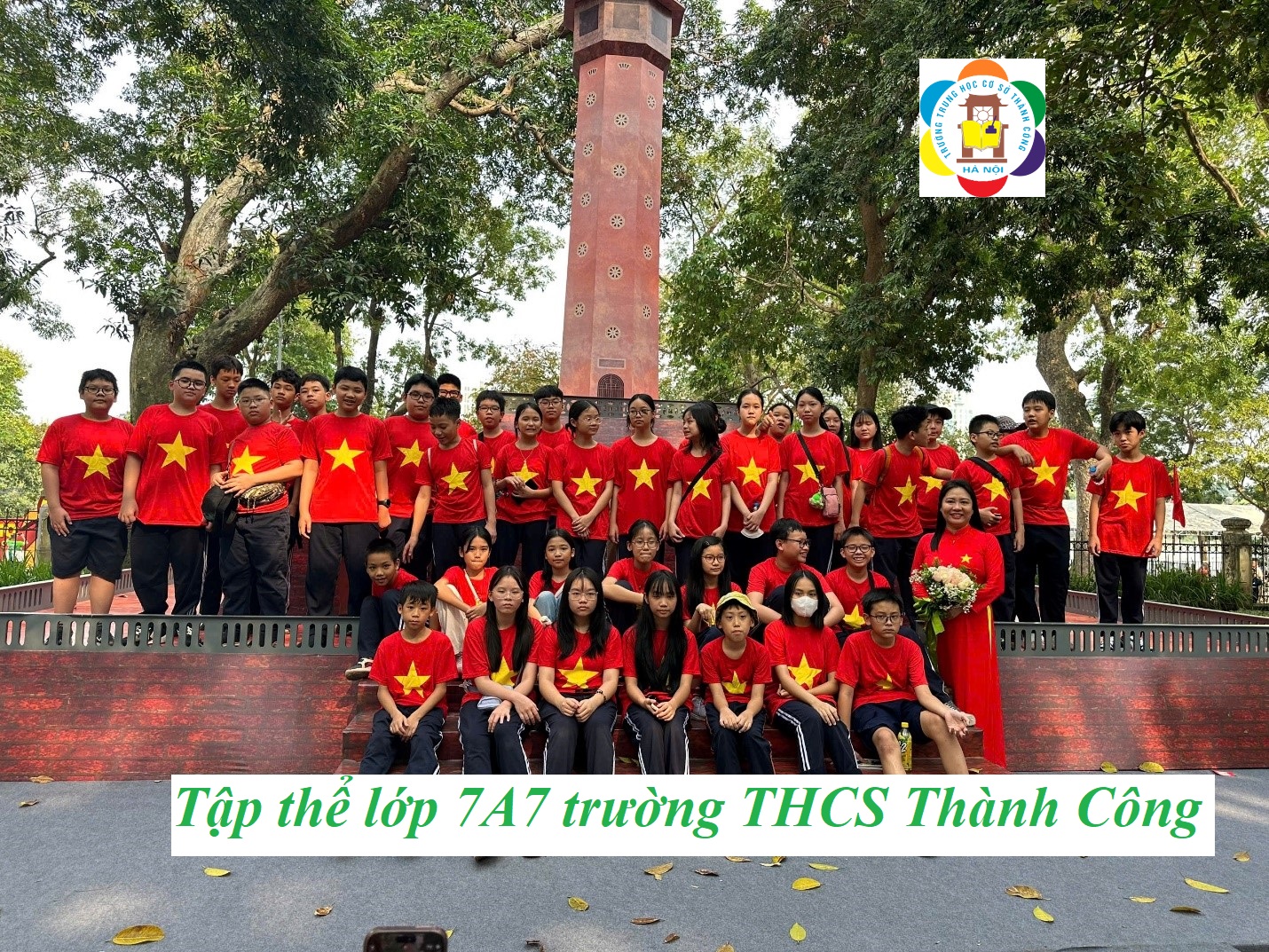 Một buổi chiều thu tháng 10 cùng với những trải nghiệm thú vị và bài học lịch sử ý nghĩa của tập thể lớp 7A7.