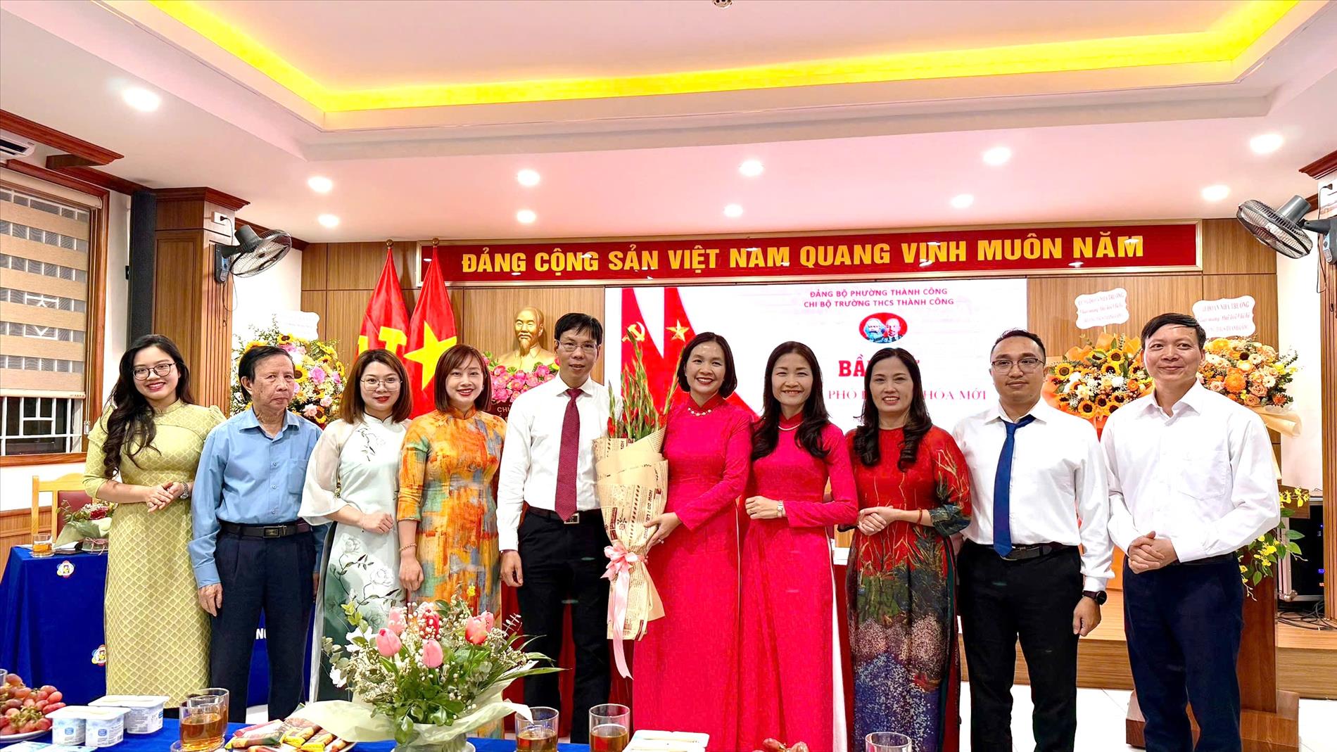 Đại hội chi bộ trường THCS Thành Công nhiệm kỳ 2025-2027