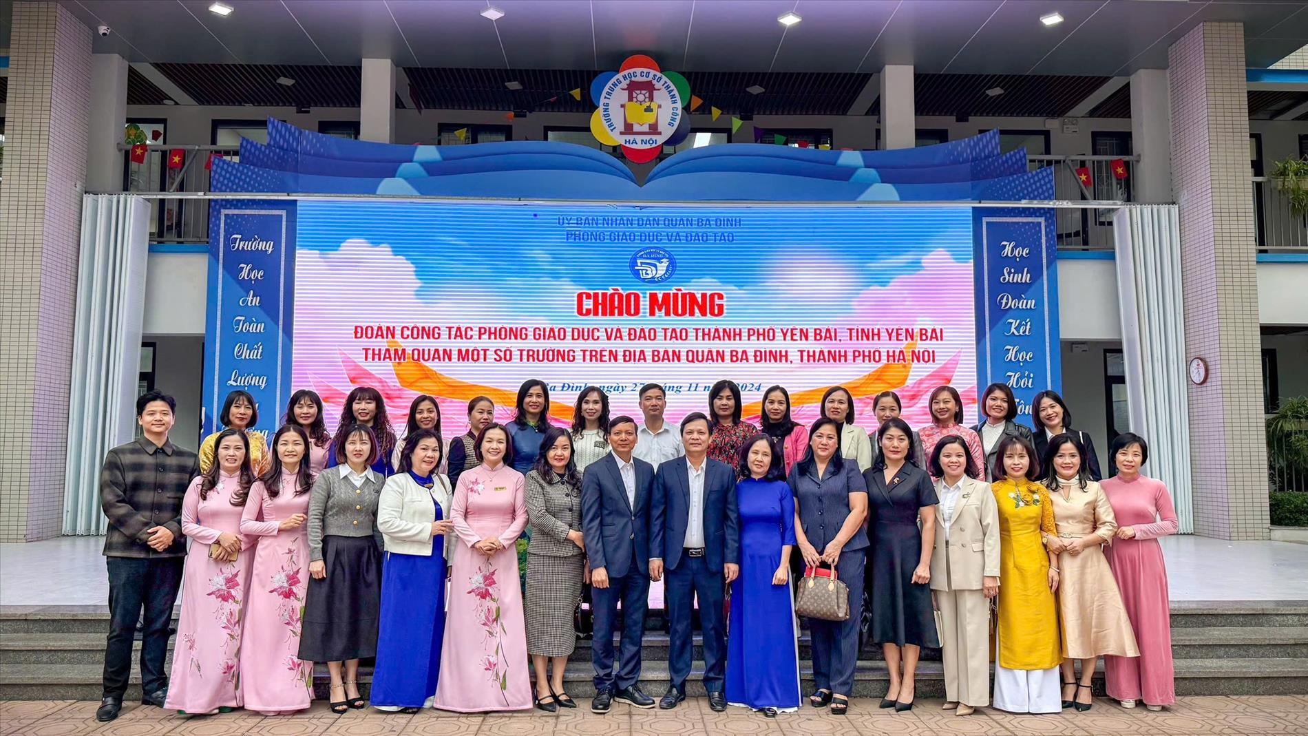 Trường THCS Thành Công tham gia chương trình trao đổi học tập giữa ngành GD&ĐT Thành phố Yên Bái và ngành GD&ĐT quận Ba Đình