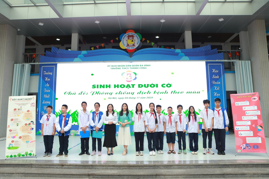 “Phòng chống dịch bệnh theo mùa” – Buổi sinh hoạt dưới cờ bổ ích!