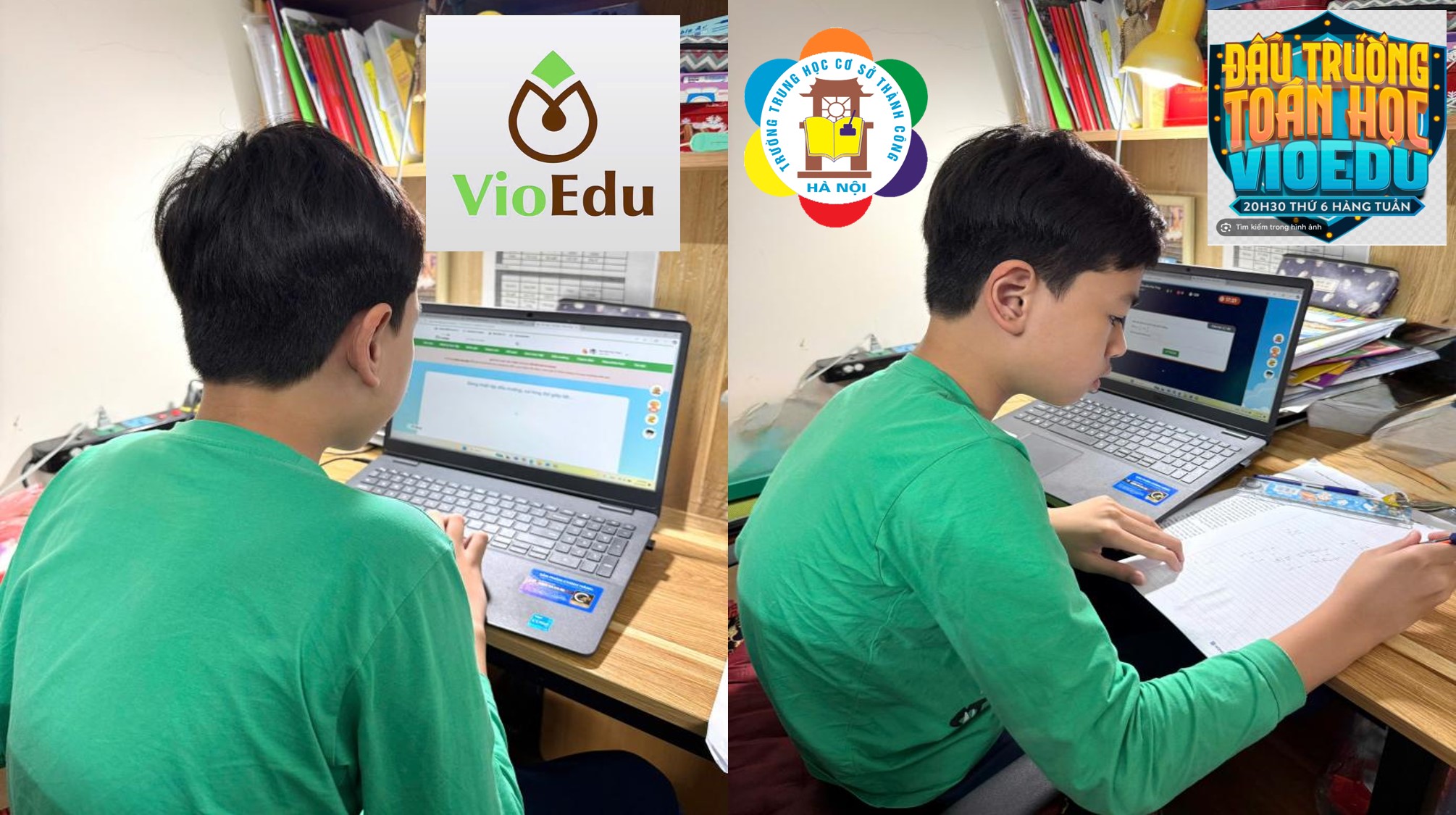 Học sinh lớp 7A7 - trường THCS Thành Công với sân chơi “Đấu trường toán học”.