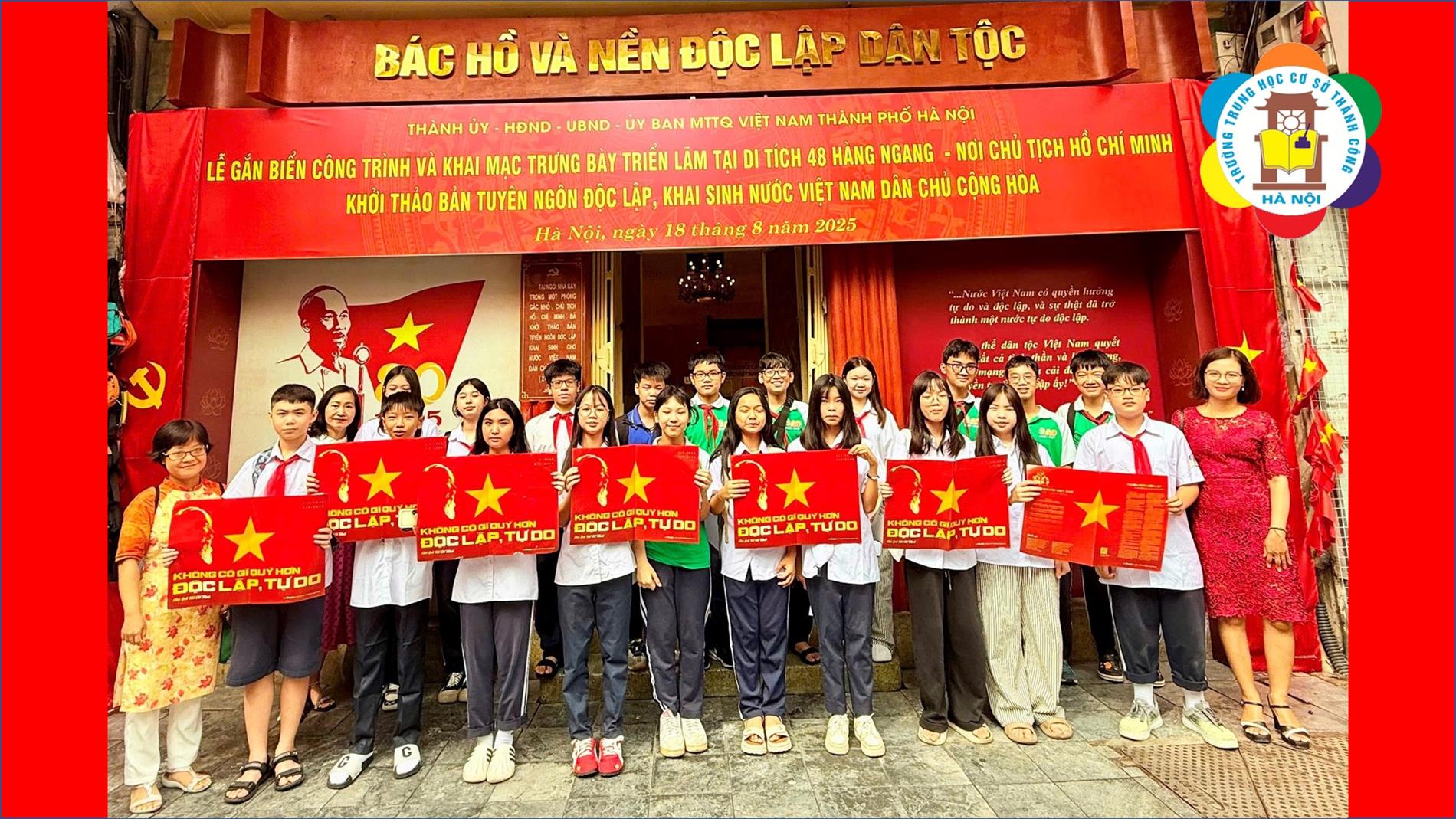 Trang sử sống động giữa lòng Hà Nội - dấu ấn trải nghiệm khó quên của lớp 8A9 tại di tích 48 Hàng Ngang
