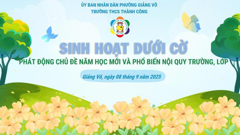 Tiết sinh hoạt dưới cờ đầu tiên đầy ý nghĩa của năm học mới 2025-2026