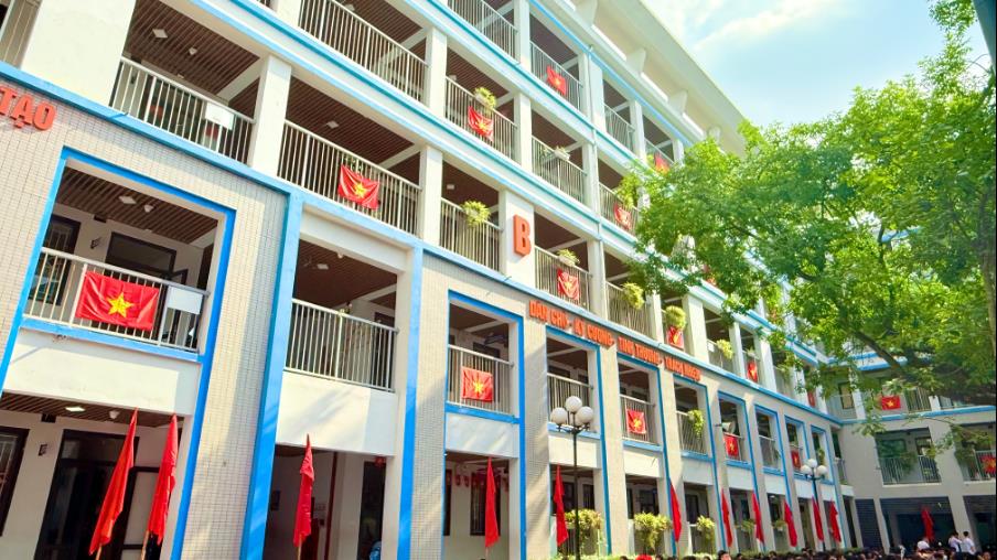 Mái trường THCS Thành Công - ngày tựu trường