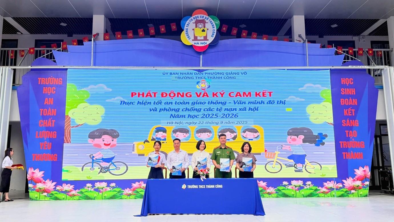 Trường THCS Thành Công góp phần lan tỏa văn hóa giao thông