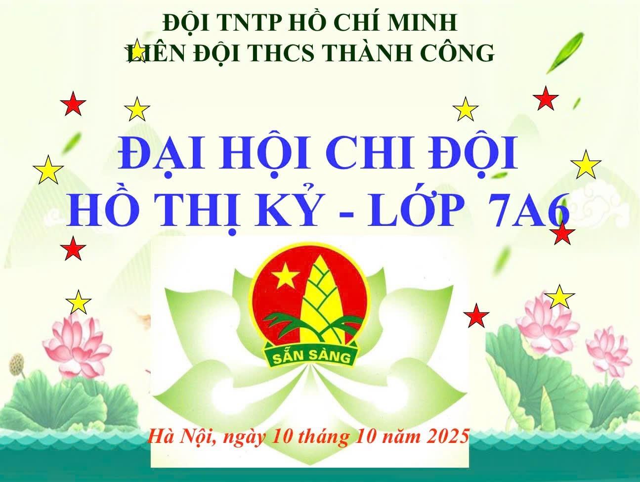 Đại hội chi đội Hồ Thị Kỷ: Khởi đầu một năm học với tinh thần đoàn kết và phấn đấu