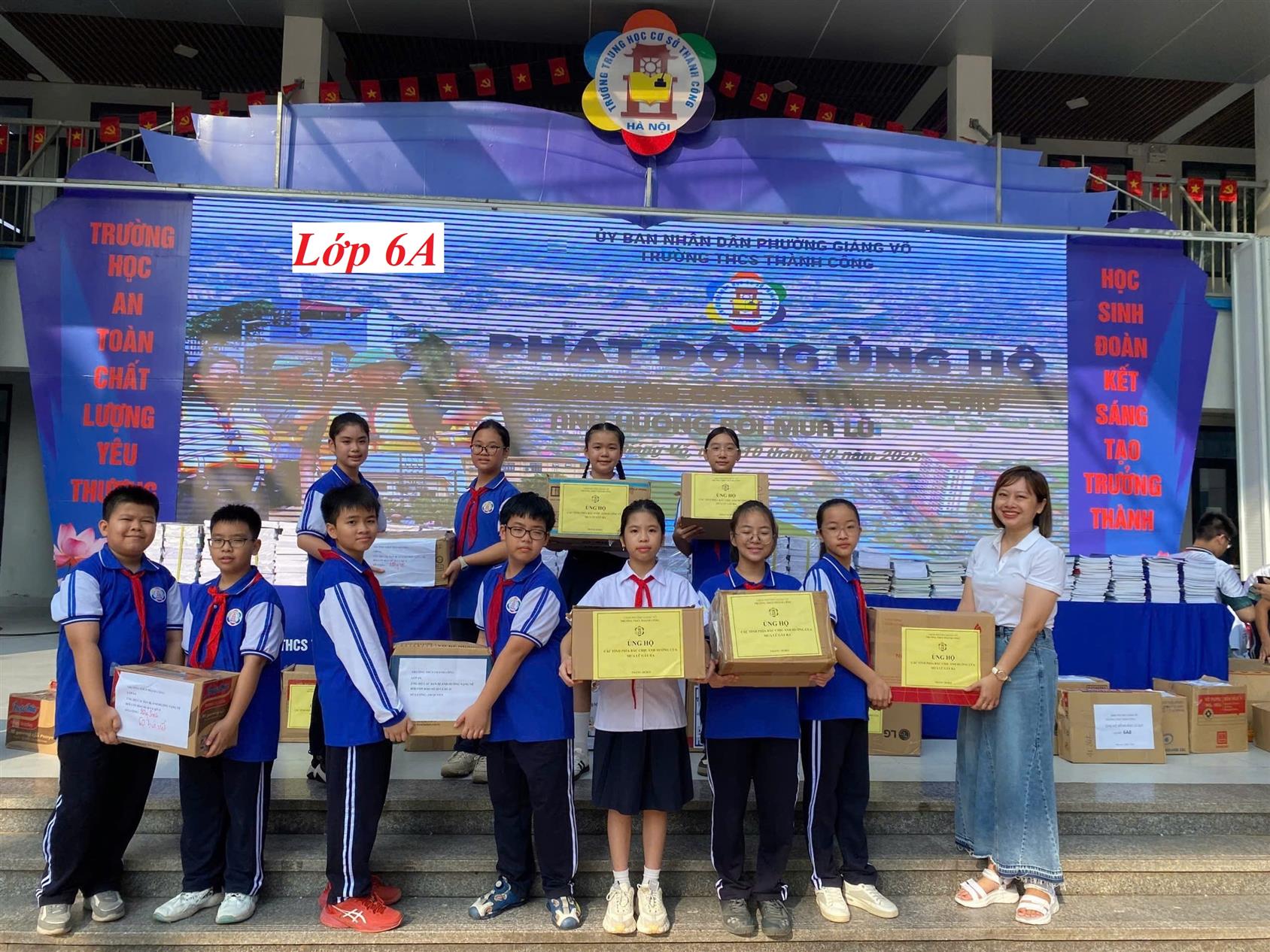 Lớp 6A – Tiếp sức cho ước mơ học trò sau cơn bão!