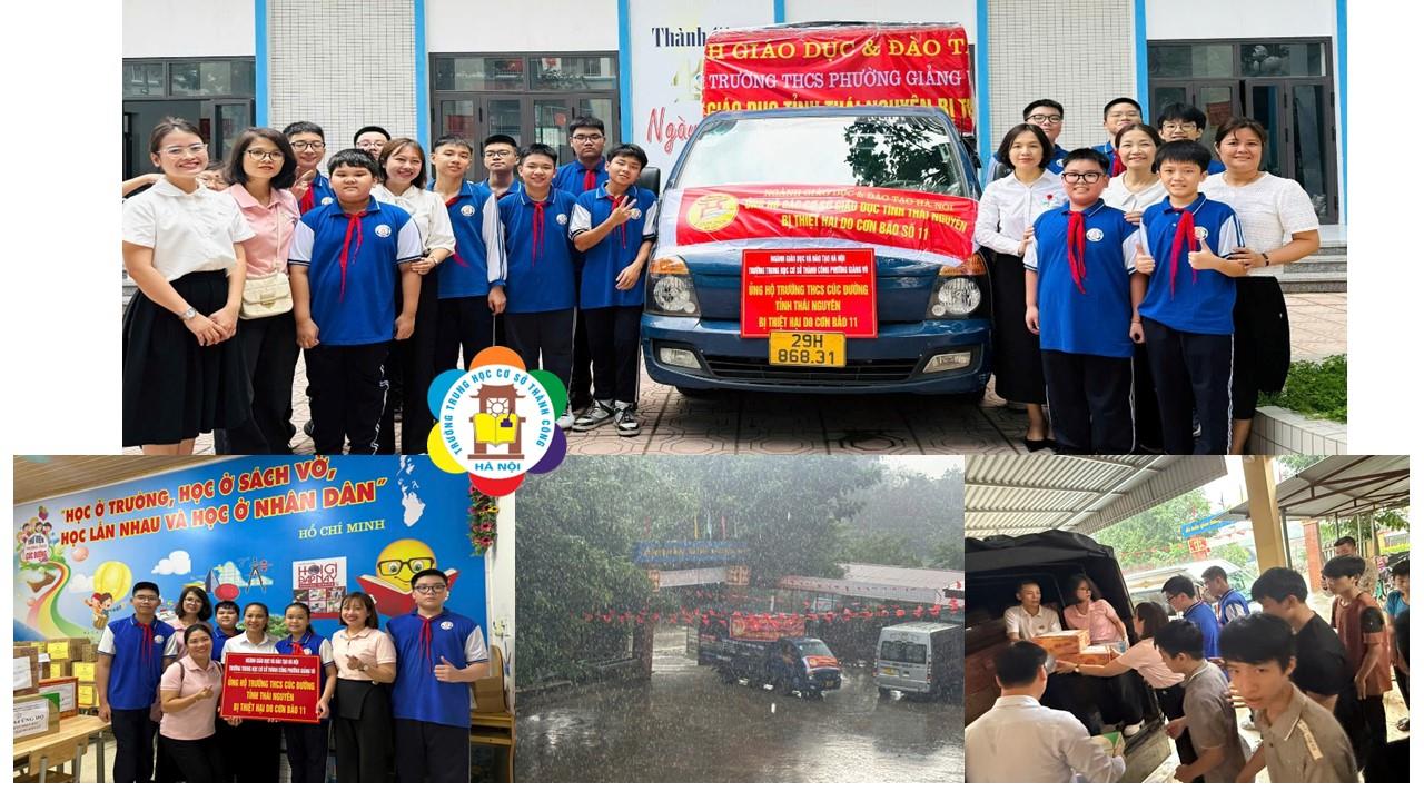 Hành trình lan tỏa yêu thương đến điểm trường vùng lũ Thái Nguyên