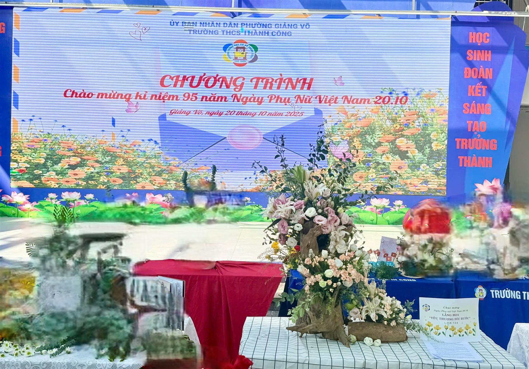 Lẵng hoa “Yêu thương dìu bước” – Món quà tri ân ngày 20/10