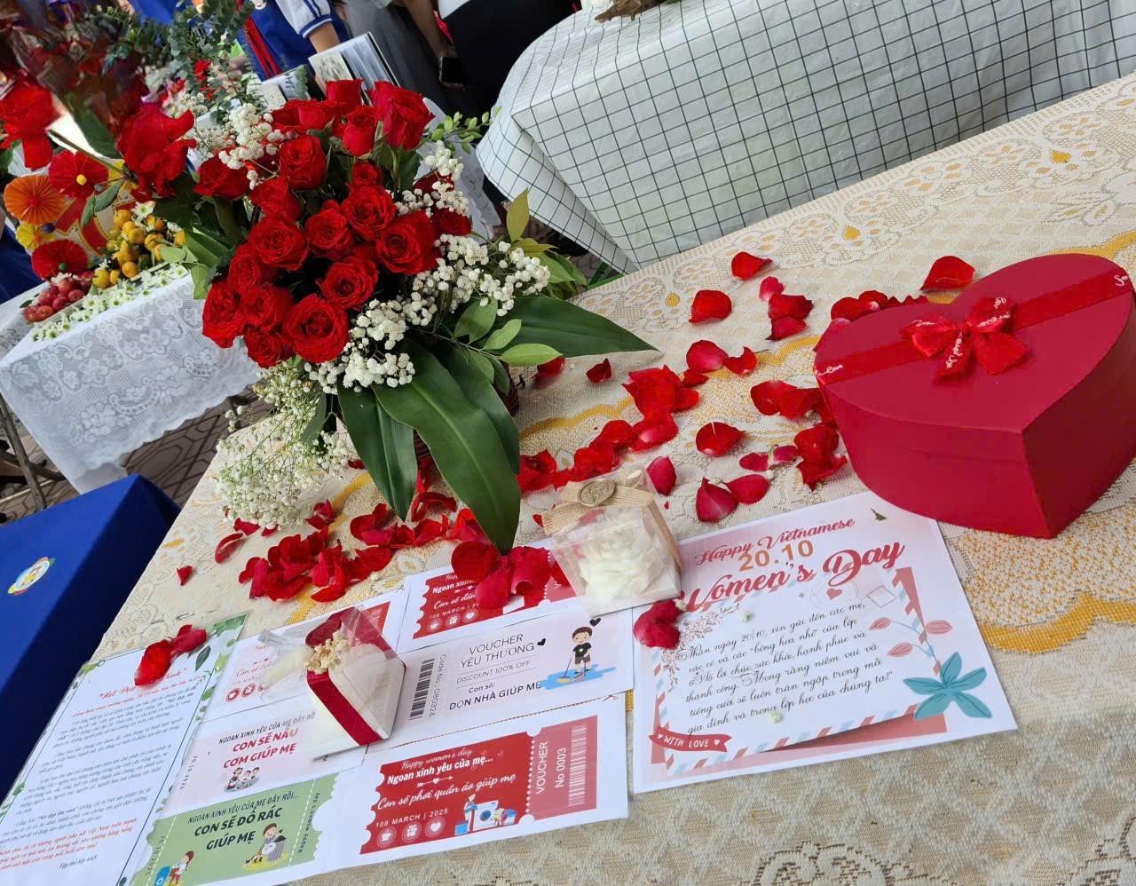 "Nét đẹp tôn vinh"- lẵng hoa chào mừng ngày 20/10 của tập thể lớp 6A5