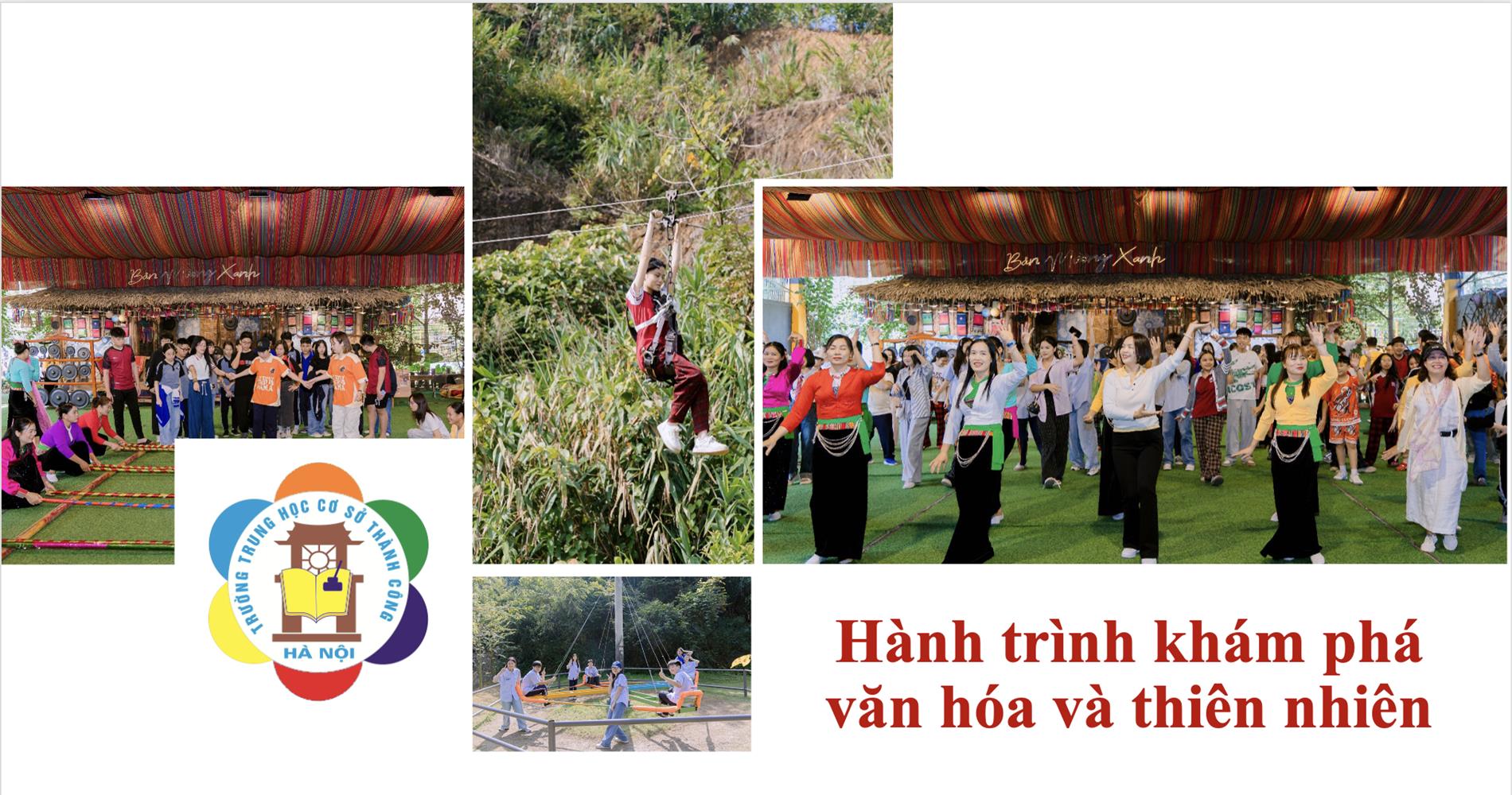 Hành trình khám phá văn hóa và thiên nhiên: Học sinh trường THCS Thành Công rộn ràng tham quan - trải nghiệm tại Bản Mường Xanh.