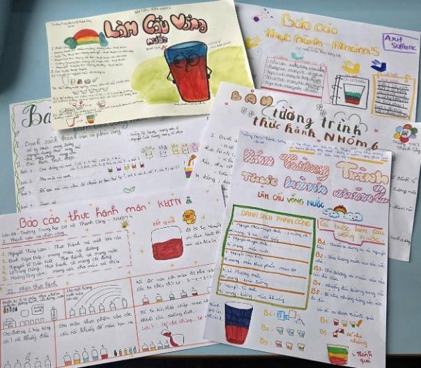 Tiết học thực hành tạo “cầu vồng nước” -  Khi khoa học trở nên rực rỡ