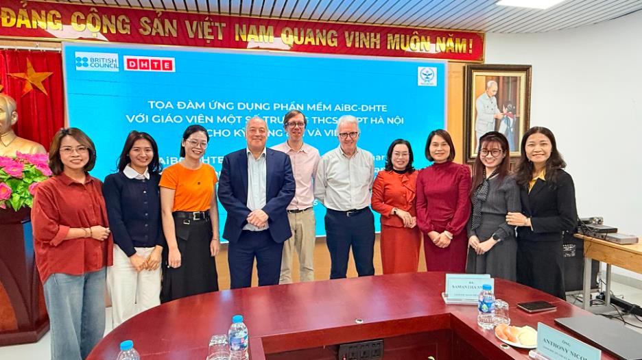 Giáo viên Ngoại ngữ trường THCS Thành Công tham gia toạ đàm ứng dụng phần mềm AiBC-DHTE cho kỹ năng Nói và Viết