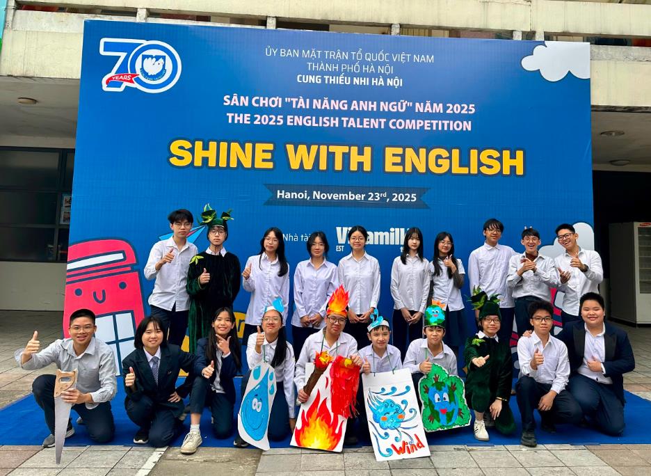 Trường THCS Thành Công tỏa sáng tại sân chơi “Tài năng Anh ngữ” năm 2025