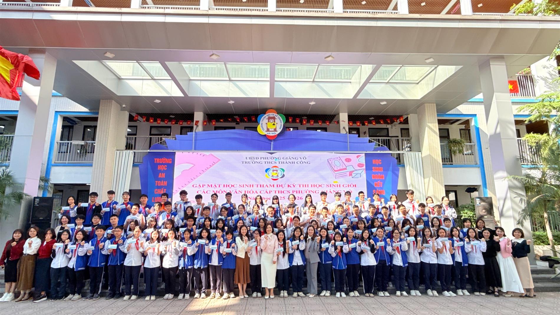 Ấn tượng kết quả thi HSG lớp 9 phường Giảng Võ năm học 2025-2026 của trường THCS Thành Công