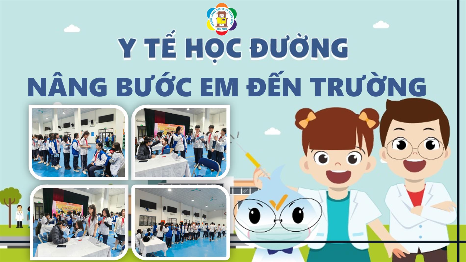 Y tế học đường nâng niu sức khoẻ học trò