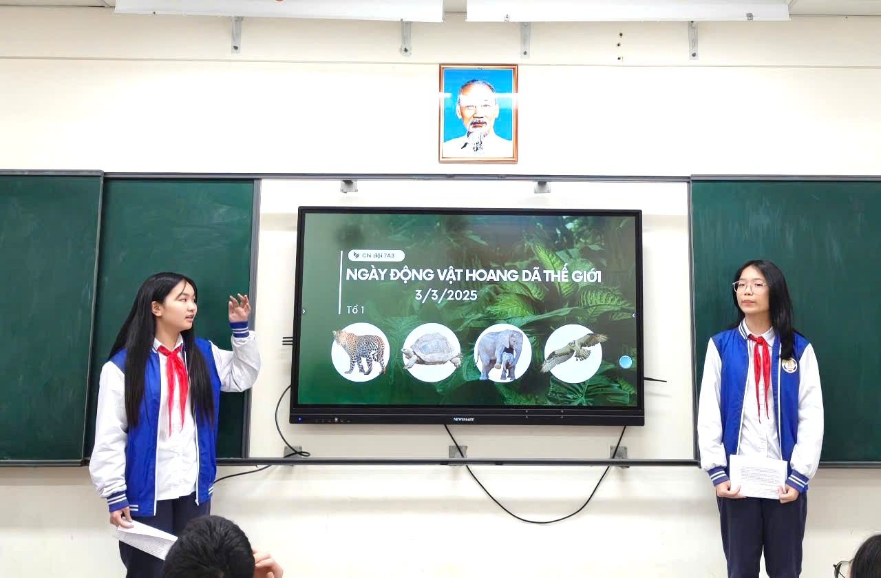 Học sinh trường Thành Công góp tiếng nói bảo vệ động vật hoang dã