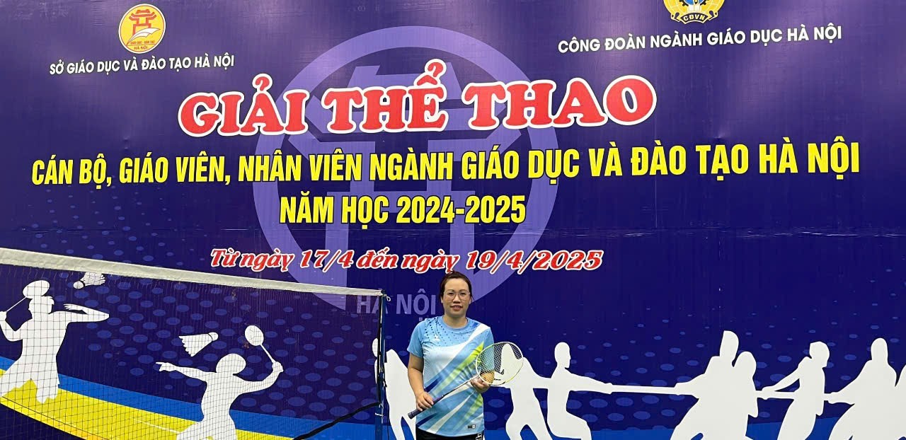 Cô giáo Ngô Thị Sơn - niềm tự hào của trường THCS Thành Công trong Giải thể thao cán bộ, giáo viên, nhân viên ngành Giáo dục và Đào tạo Hà Nội năm học 2024 - 2025