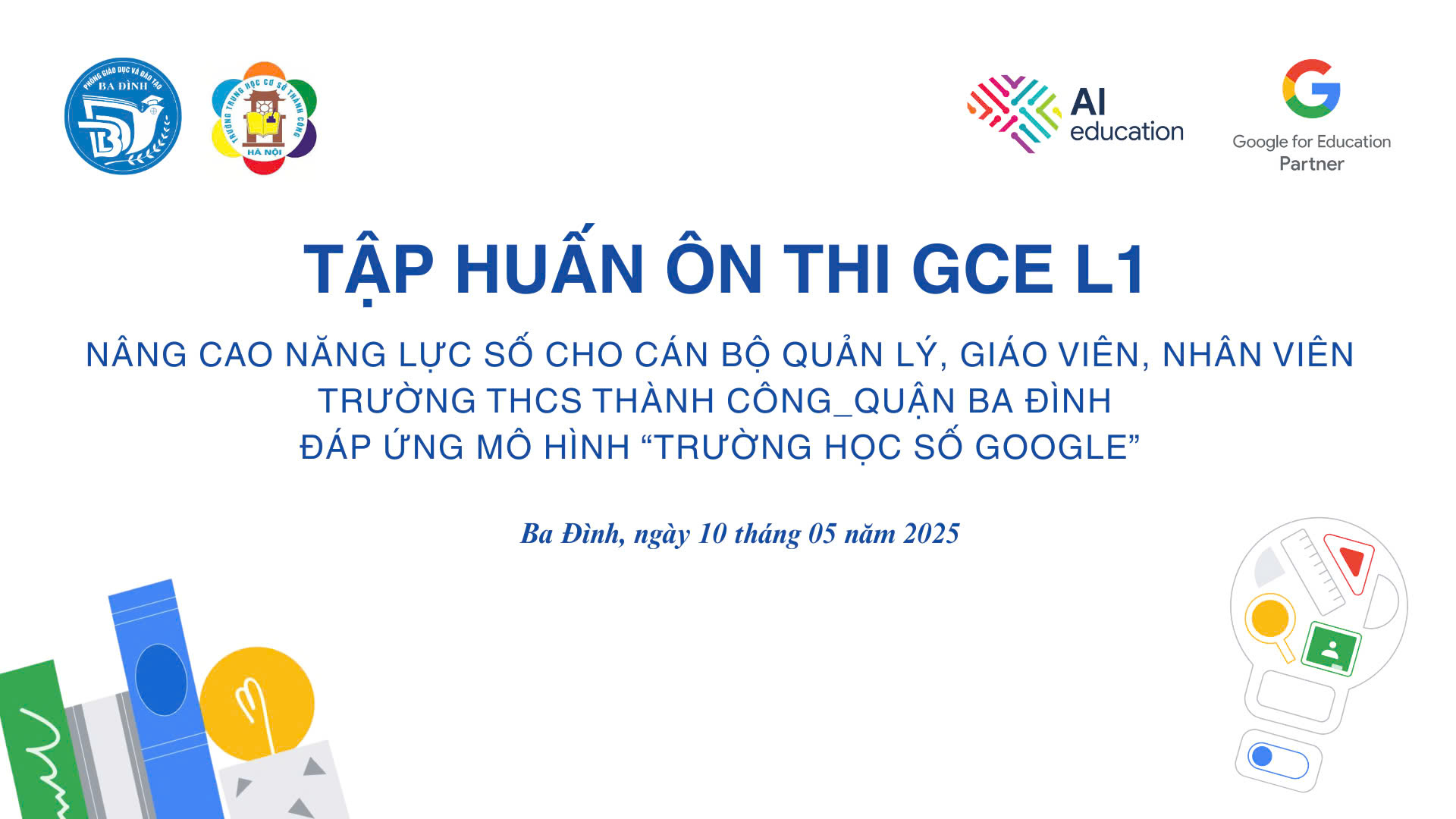 Trường THCS Thành Công tổ chức tập huấn mô hình “Trường học số” cho giáo viên, nhân viên