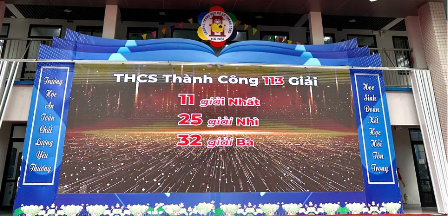 Học sinh trường THCS Thành Công (Ba Đình, Hà Nội) vinh dự đạt 113 giải tại kỳ thi Olympic các môn văn hóa lớp 6, 7, 8 cấp THCS quận Ba Đình