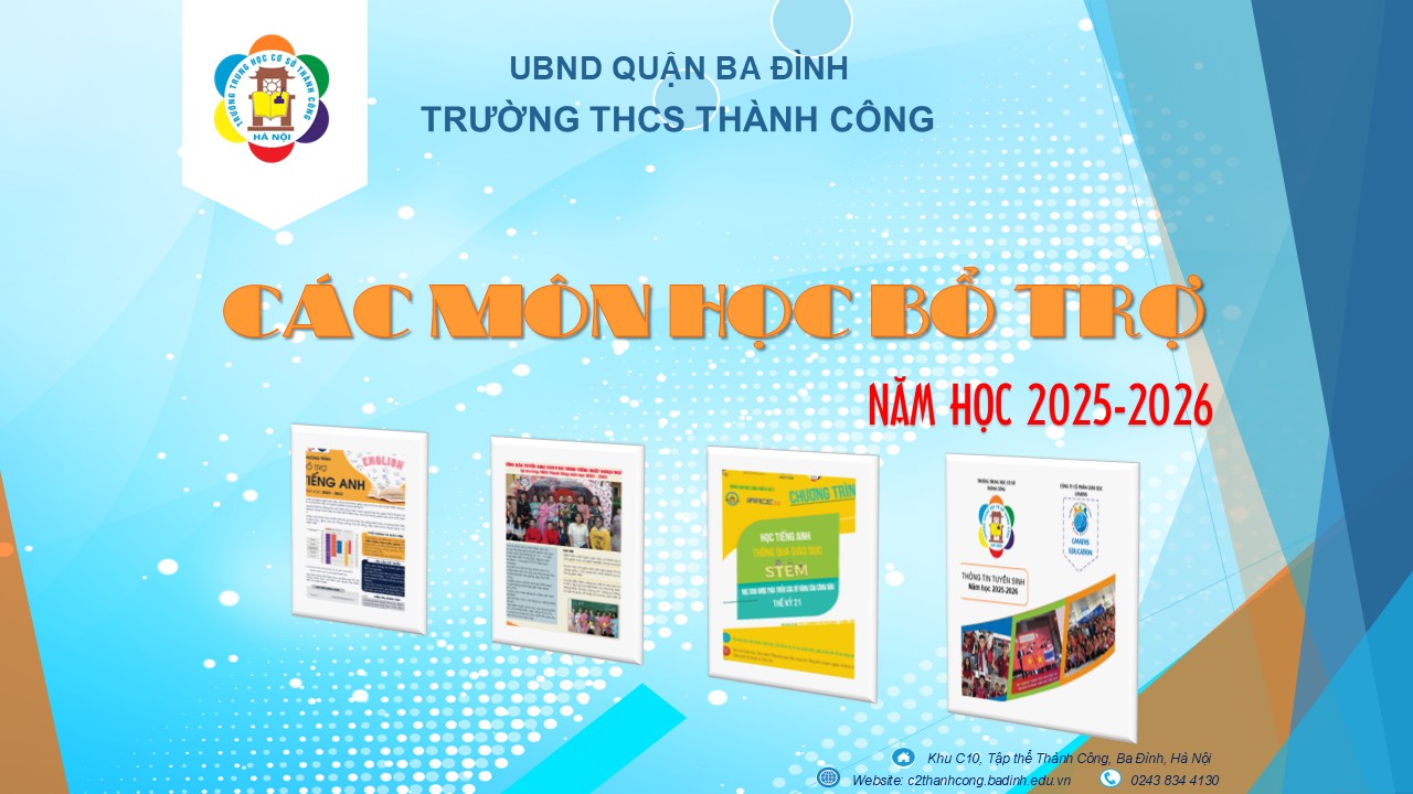 GIỚI THIỆU CÁC MÔN HỌC LIÊN KẾT – BỔ TRỢ
