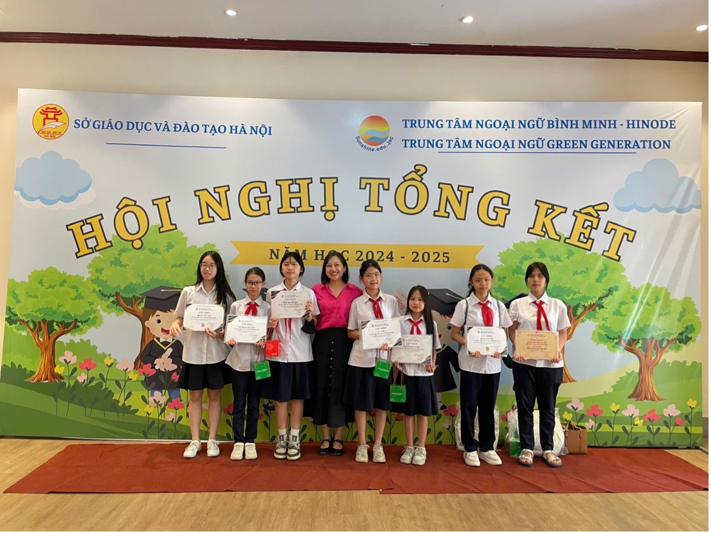 Chúc mừng lớp tiếng Nhật trường THCS Thành Công- Tự hào thành tích năm học 2024–2025