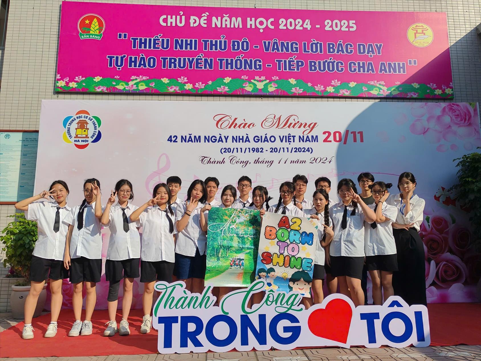 Một mái trường, hai thế hệ – Vẹn nguyên lòng biết ơn với THCS Thành Công