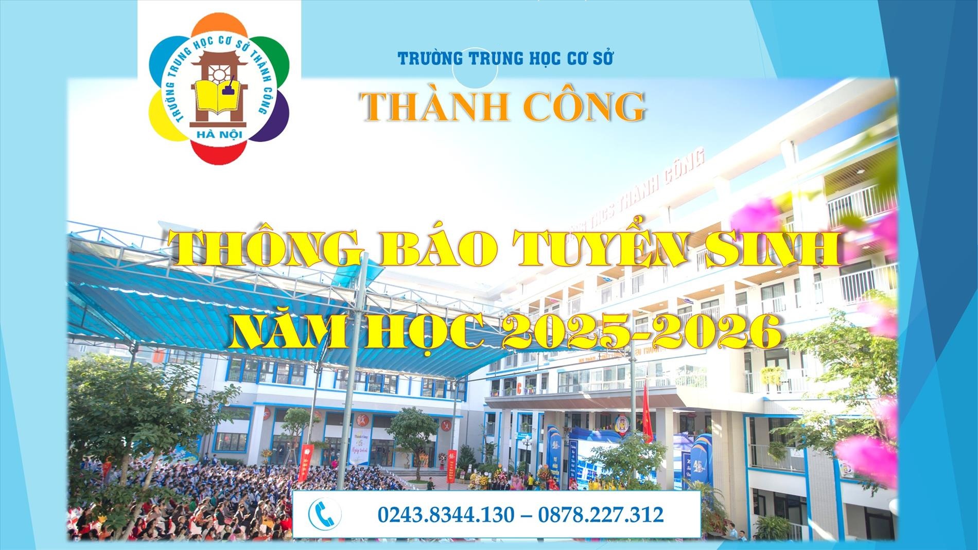 THÔNG TIN TUYỂN SINH LỚP 6 NĂM HỌC 2025 – 2026
