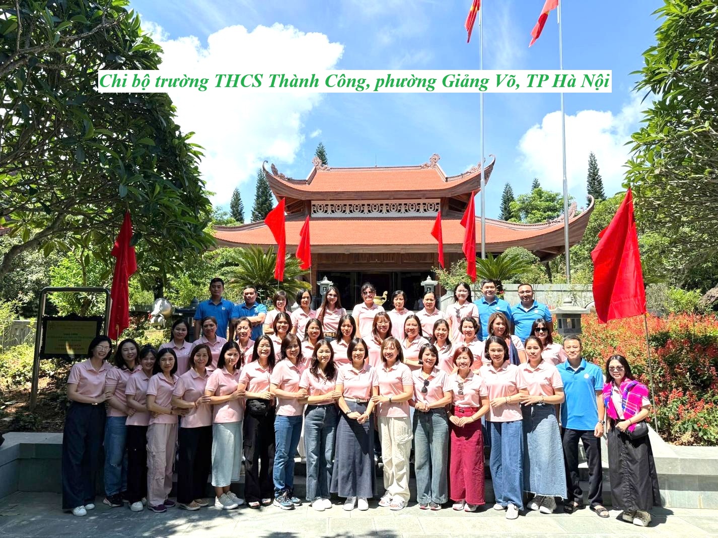 Hành trình về nguồn – lắng nghe tiếng gió ngàn của Chi bộ trường THCS Thành Công